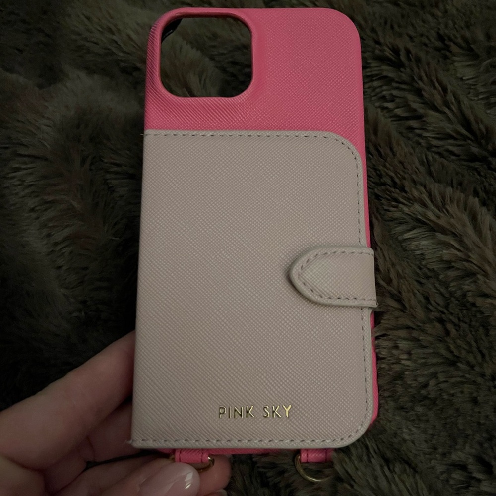 Pink Sky Dual-Tone Phone Case - Pink